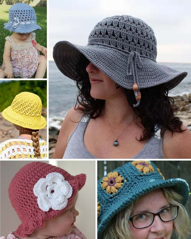 Ladies crochet best sale sun hat pattern